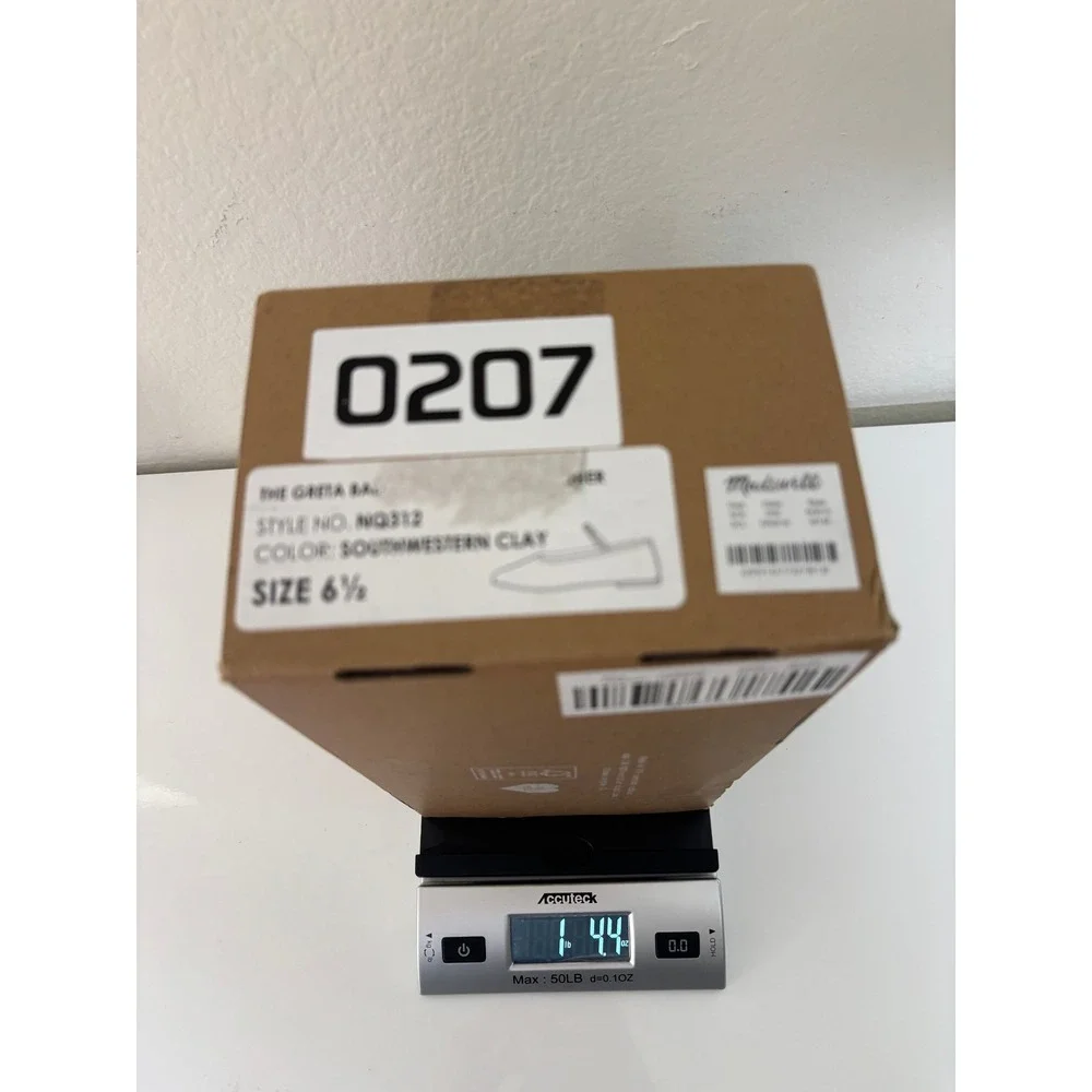 Madewell Greta Ballet Flat Southwestern Clay Woven Leather Mary Jane NQ312 6.5 - Picture 9 of 9